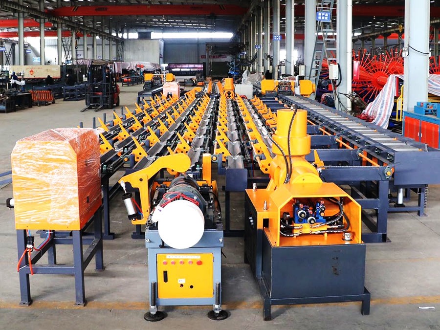 Sawing and threading production line